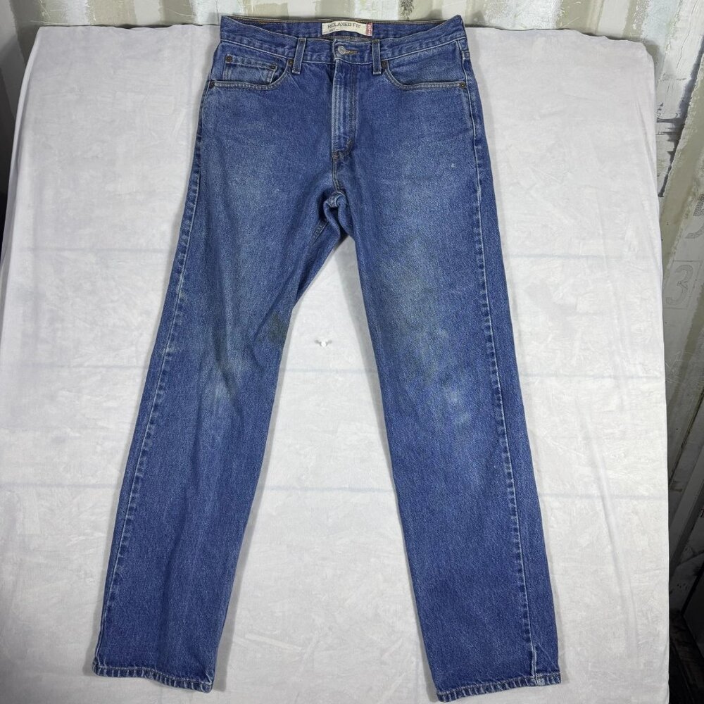 Levi's 550 Men's‎ Straight Jeans Blue Denim Relaxed Fit Medium Wash W32 L34